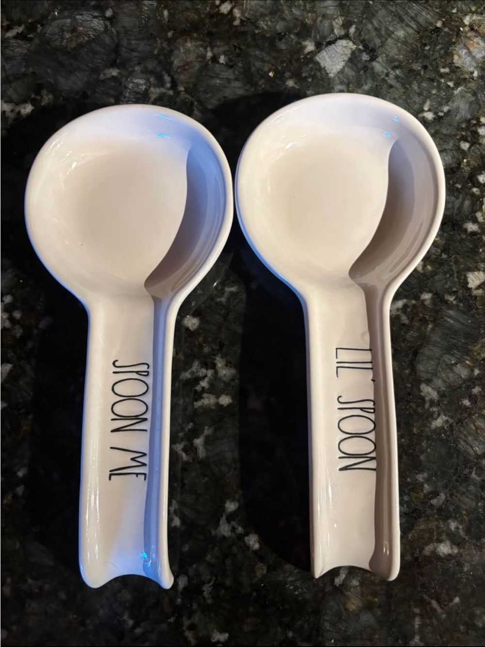 Rae Dunn White Ceramic Spoon Rest Set